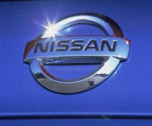Puzzle Nissan λογότυπο, ιαπωνική μάρκα αυτοκινήτου